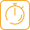 Icono de temporizador o límite de tiempo de pantalla para niños.